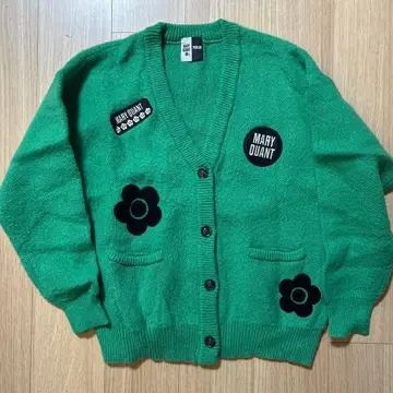 MARY QUANT x PUBLUX 그린 와펜 가디건 새상품급