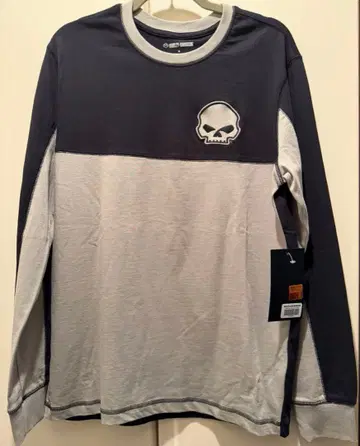 미사용 새상품 할리데이비슨 WillieG 스컬 롱 슬리브 T셔츠