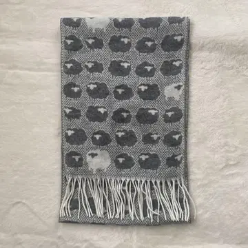 피에르 키오크 머플러 양 패턴 그레이 프랑스제