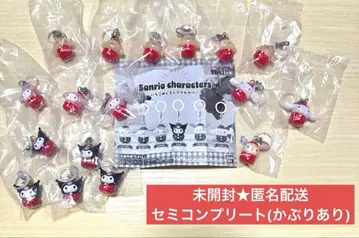 [ 새상품 미개봉 ] 세미 컴플리트 산리오 딸기 메지루시 액세서리 17점
