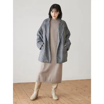 ELENCARE DUE 헤링본 숏코트