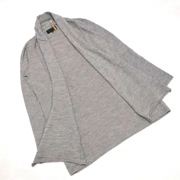 언타이틀 그레이 토퍼 가디건 숄카라 M 울