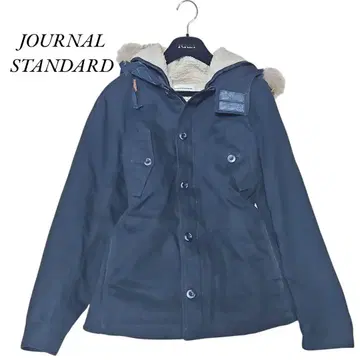 새상품급 저널 스탠다드 퍼 모즈 코트 보아 라이너 포함 L 네이비