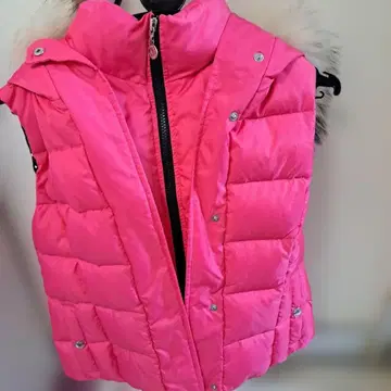 사만다 핑크 다운 베스트