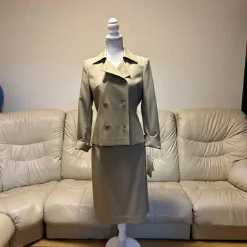 90 베이지 더블 브레스트 비즈니스 정장