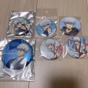 사카타 긴토키 캔뱃지 6개 세트 은혼 긴파치 선생님