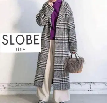 SLOBE IENA 슬로브 이에나 트위드 롱 체스터 코트
