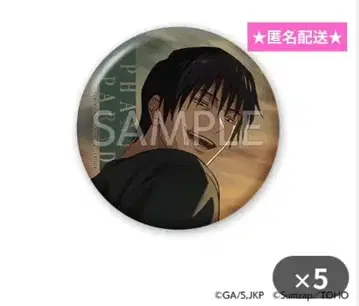 주술회전 팬파레 복권 후시구로 토우지 캔뱃지 5개 세트