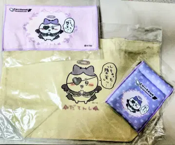 치이카와 천사와 악마 타천사 하치와레 세트 토트 파우치 타월
