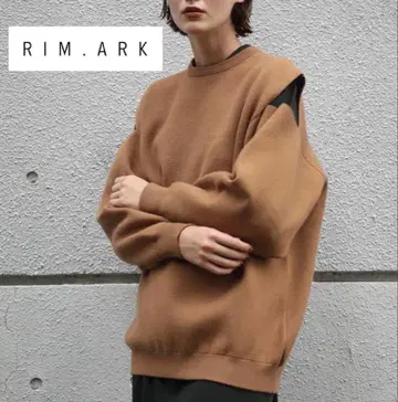 [ RIM.ARK ] 슬리브 슬릿 빅 사이즈 니트 탑 니트