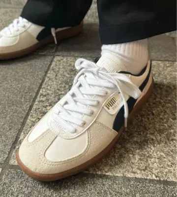 [ 새상품급 ] PUMA palermo 파렐모 23.5cm 화이트/블랙