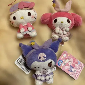 3점 마이멜로디 헬로키티 시나모롤 봉제 인형 세트