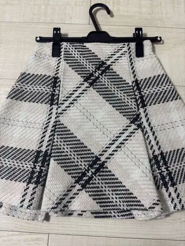 snidel 로빙 체크 스커트 IVR 사이즈 0