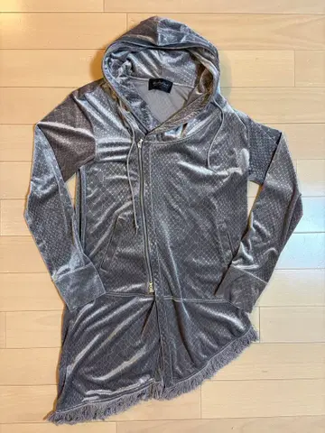 토네이도 마트 비대칭 프린지 레이어드 롱 후드티