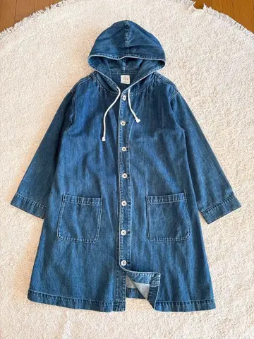 사만사 모스모스 SM2 데님 후드 부착 코트 F 자켓 루즈핏 면