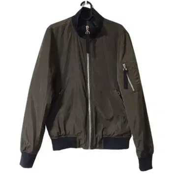 [레어] ZARA 봄버 자켓 MA-1 블루종 S 올리브 카키