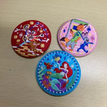 디즈니 자수 캔뱃지