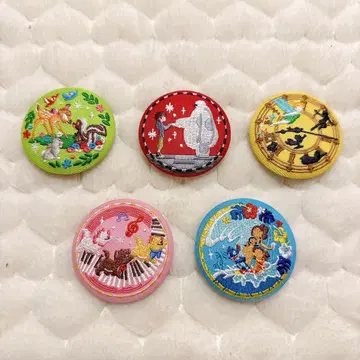 [완판] 디즈니 자수 캔뱃지 5개 세트