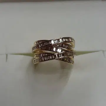 K18 YG 브라운 다이아몬드 반지 약 1.00ct