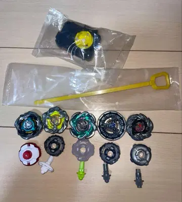 [ 특가 ] 베이블레이드x 묶음 판매 ( 베이 본체 5개, 런처 포함 )