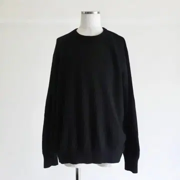 1990s GEEGELLAN 퓨어 캐시미어 크루넥 니트 블랙