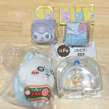 치이카와 x 산리오 에코백 하치와레 x 키티 모몽가 x 쿠로미