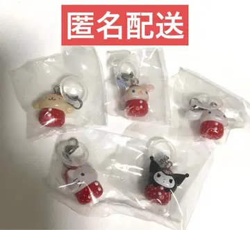 산리오 딸기 메지루시 액세서리 가챠 5종 세트