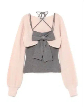 bubbles 리본 니트 앙상블