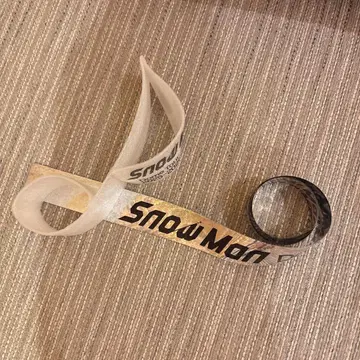 SnowMan Snow Man ON 돔 라이브 낙하물 은색 테이프 음표