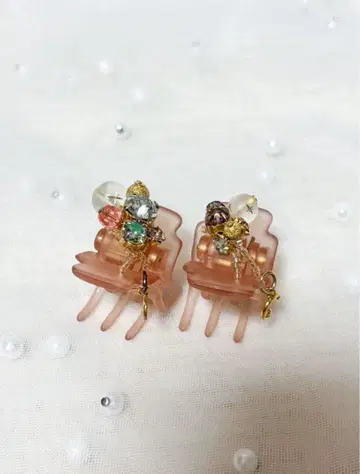 컴플렉스 비즈 헤어 클립