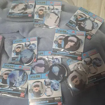 주술회전 메모리 CAN 배지 고죠 사토루 전종 세트 캔뱃지