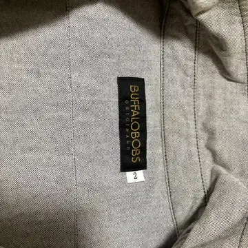 BUFFALO BOBS 그레이 피케 셔츠 사이즈 2