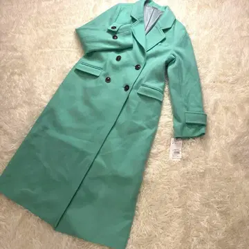 [ Snidel ] 롱 코트 M 민트 새상품급 미사용 울 깔끔한