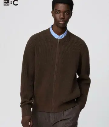 [ 새상품 ] UNIQLO C 크루넥 풀 집업 가디건 L 사이즈