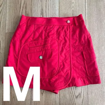 아르키비오 골프 숏팬츠 스커트 가을/겨울 레드 퀼팅