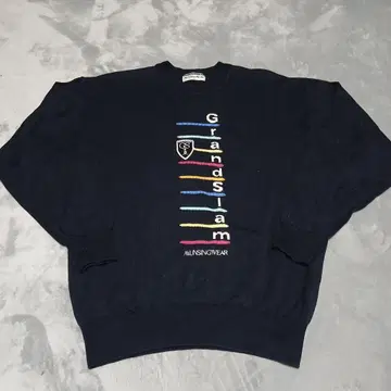 먼싱웨어 골프 스웨터 레트로 네이비