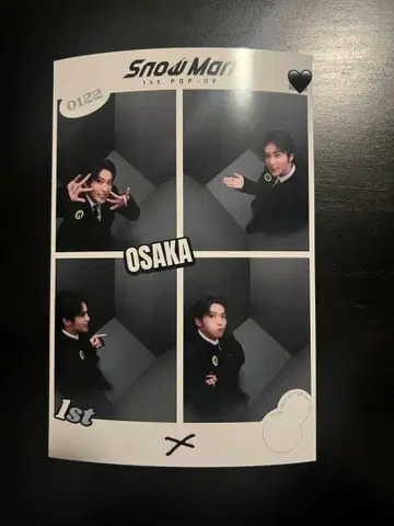 SnowMan 1st POP-UP 팝업 메구로 렌 오사카 한정판