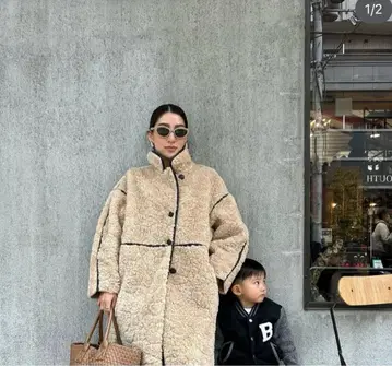 h&m 인기 테디 코트