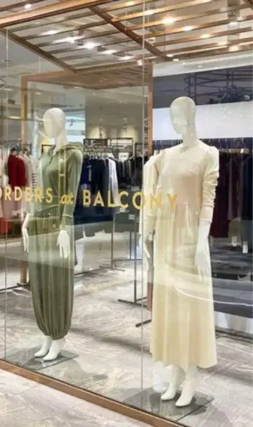 borders at balcony 36 긴팔 드레스 카키 원피스