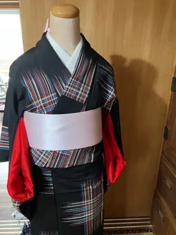 앤티크 옷감 기모노