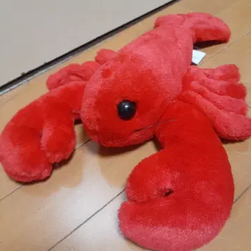 빈티지 쇼와 레트로 새빨간 가재 봉제 인형 레트로 팝