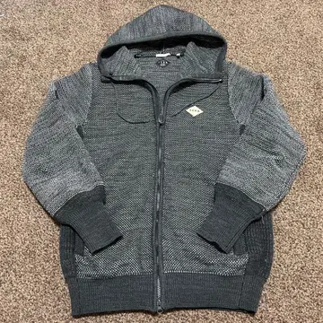 TCSS 그레이 풀 지퍼 후드티 L