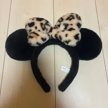 미니 마우스형 머리띠 레오파드 무늬