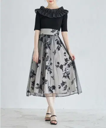 tocco 튤 레이스 스커트