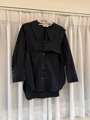 Eimee Law 레이어드 스타일 블랙 긴팔 셔츠