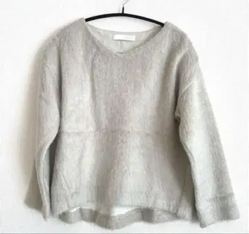 미사용 콜라주 가라다 가란테 샤기 니트 풀오버