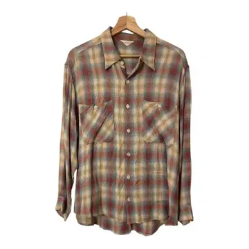 40s 계승 레이온 셔츠 일본제