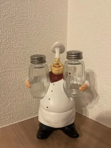 셰프 디자인 조미료 홀더 세트