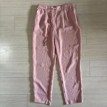 자라 ZARA 핑크 슬랙스 S 사이즈 허리밴딩&끈으로 편안하게
