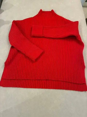 Ron Herman / 에어 코튼 립 터틀넥 풀오버 / 레드